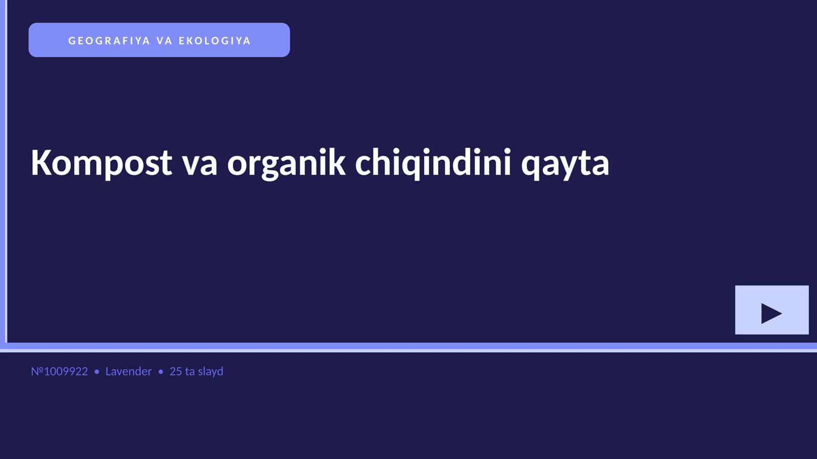 GEOGRAFIYA VA EKOLOGIYA 1