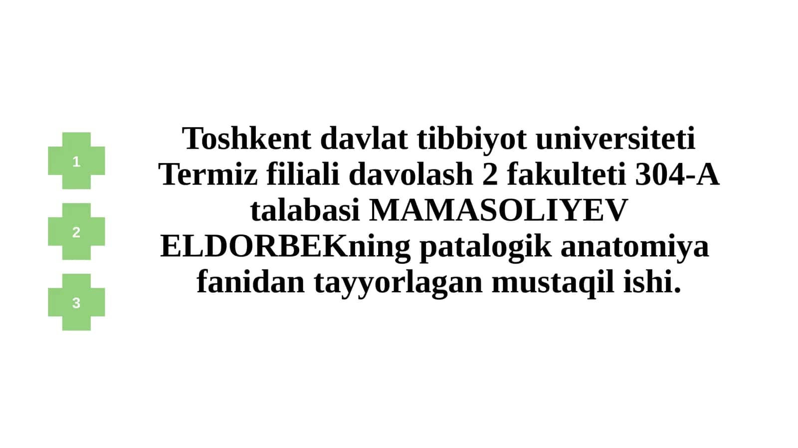 Siydik ajratish trakti va erkaklar jinsiy aʼzolari kasalliklari Jinsiy aʼzoyalligʻlanish vaoʻsmakasalliklari 1