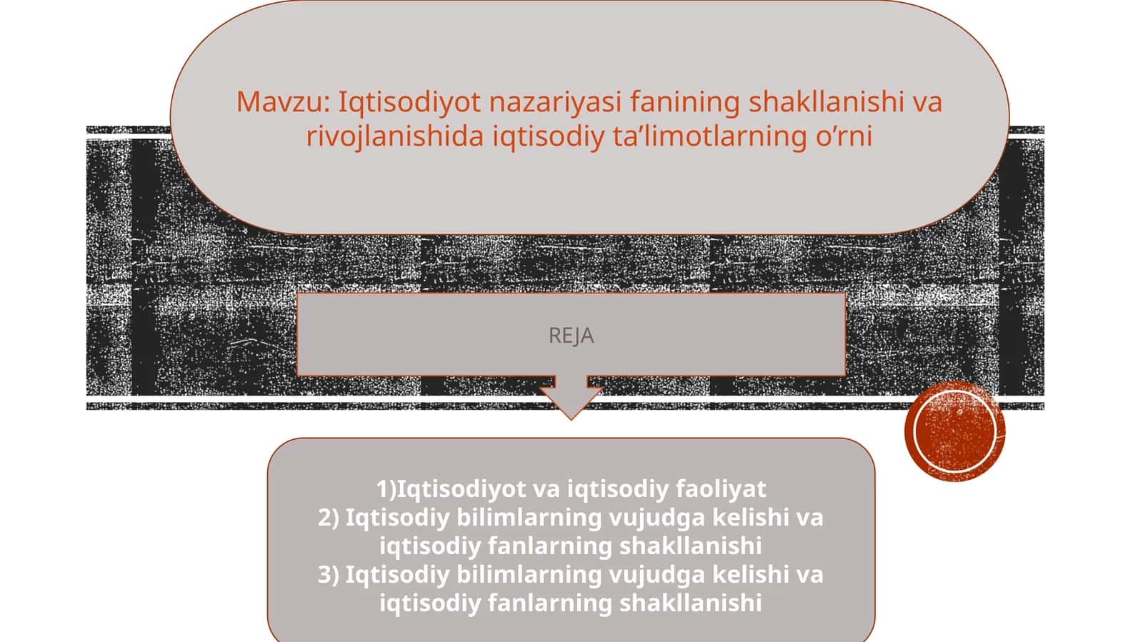 Iqtisodiyot nazariyasi fanining shakllanishi va rivojlanishida iqtisodiy ta’limotlarning o’rni 1
