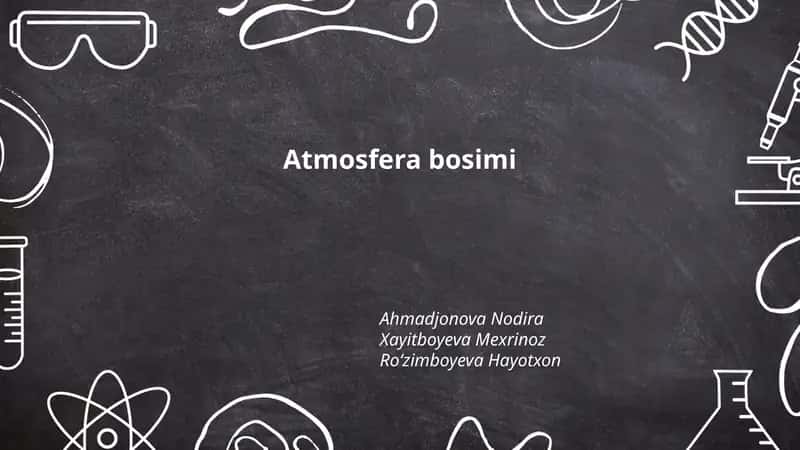 Atmosfera bosimi 1