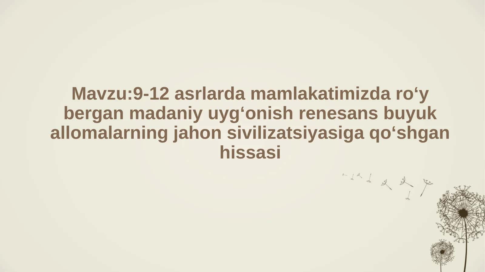 Tarix mustaqil ish 1