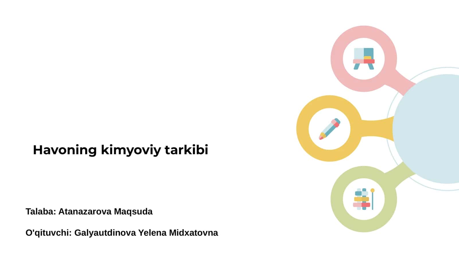 Havoning kimyoviy tarkibi 1