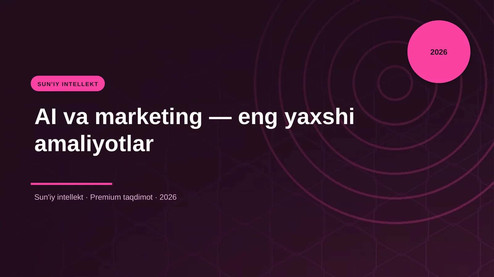 AI va marketing — eng yaxshi amaliyotlar 1