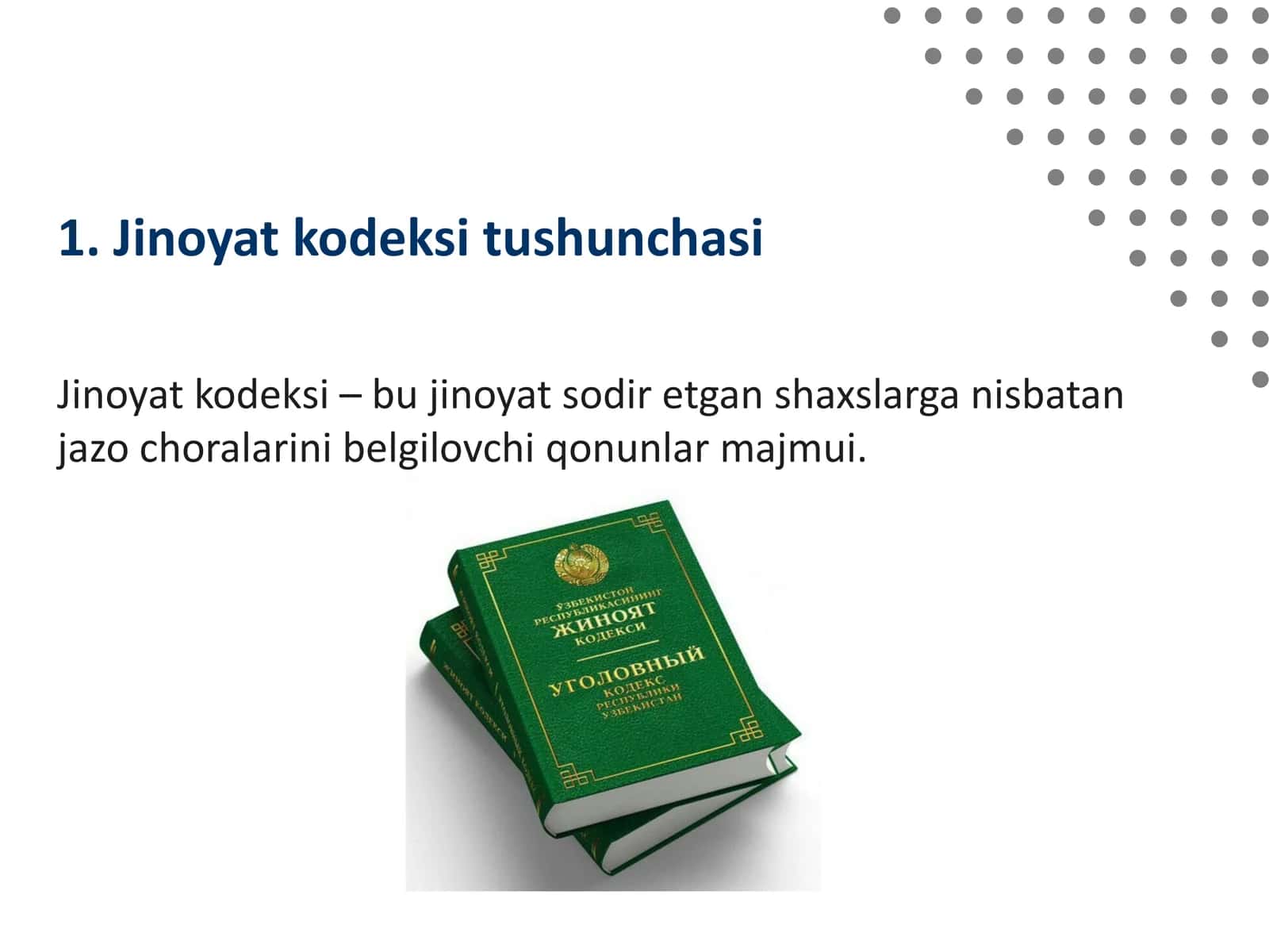 Jinoyat kodeksi 1