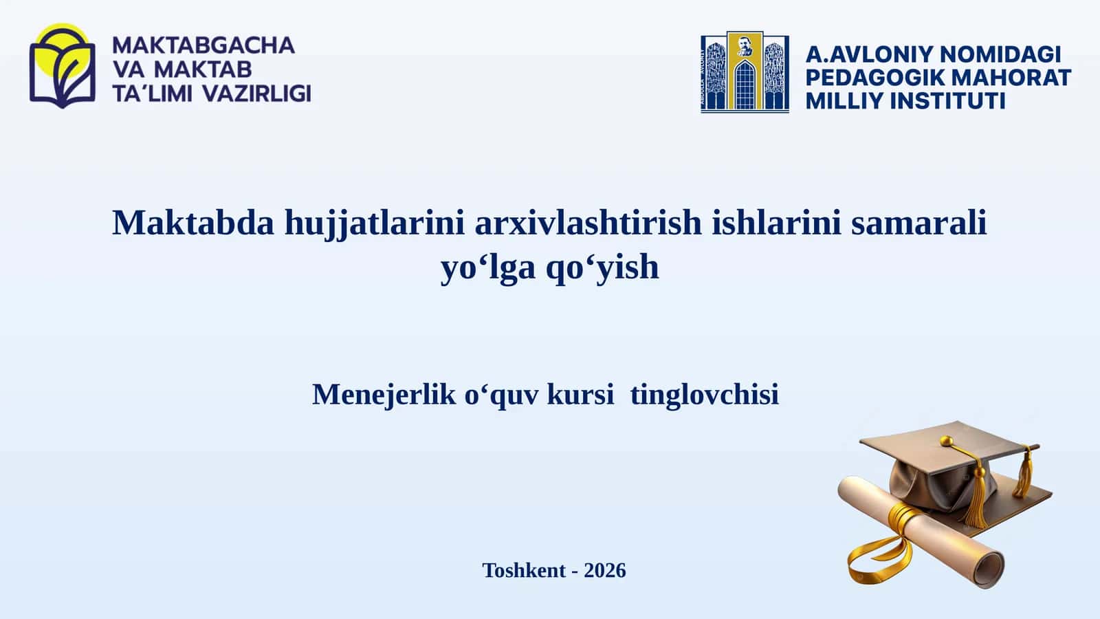 Menejerliko‘quvkursitinglovchisi 1