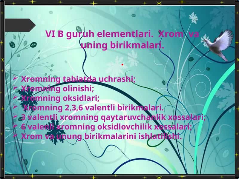 Xrom va uning birikmalari 1