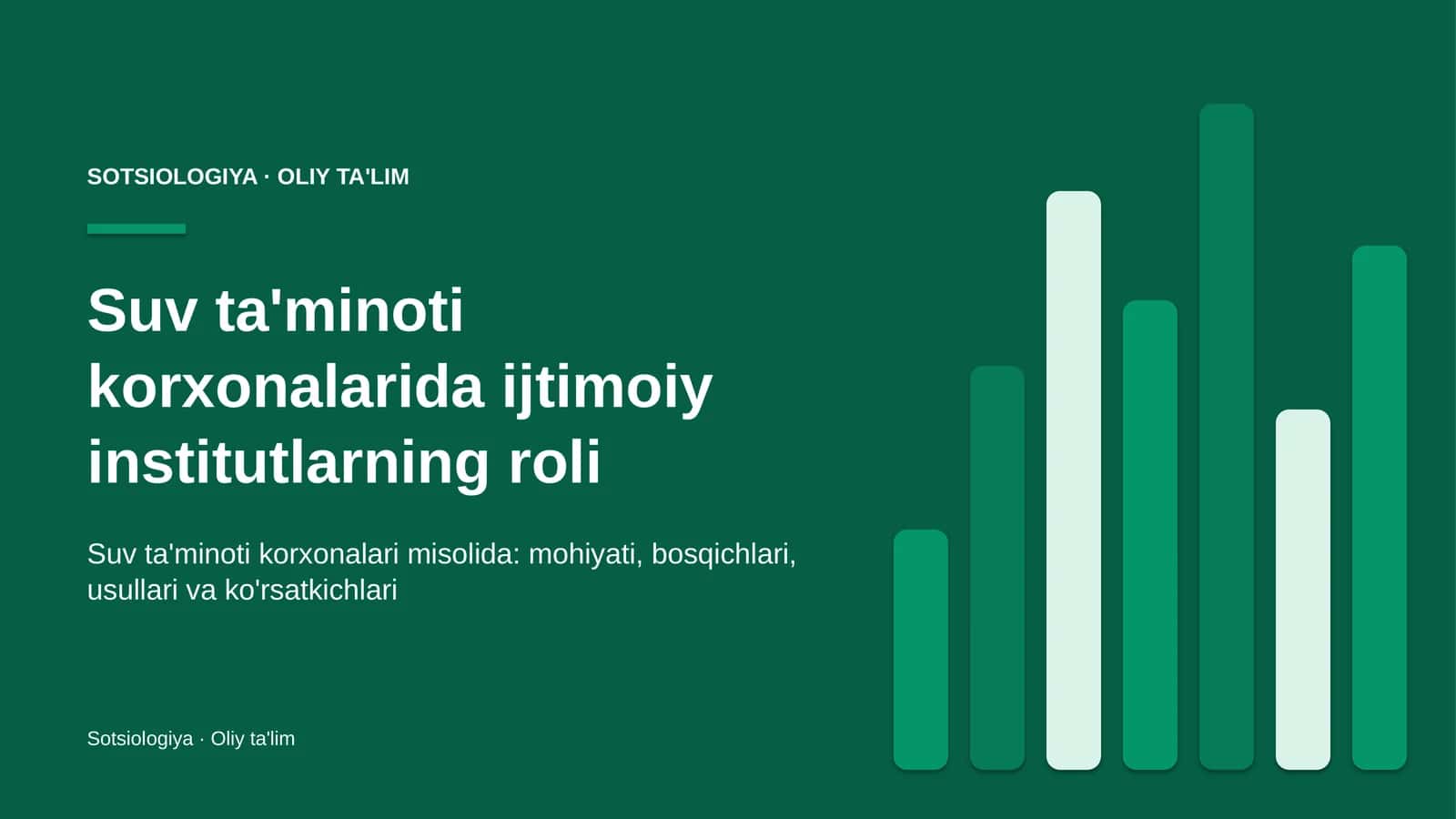 suv ta'minoti korxonalarida ijtimoiy institutlarning roli 6739 1