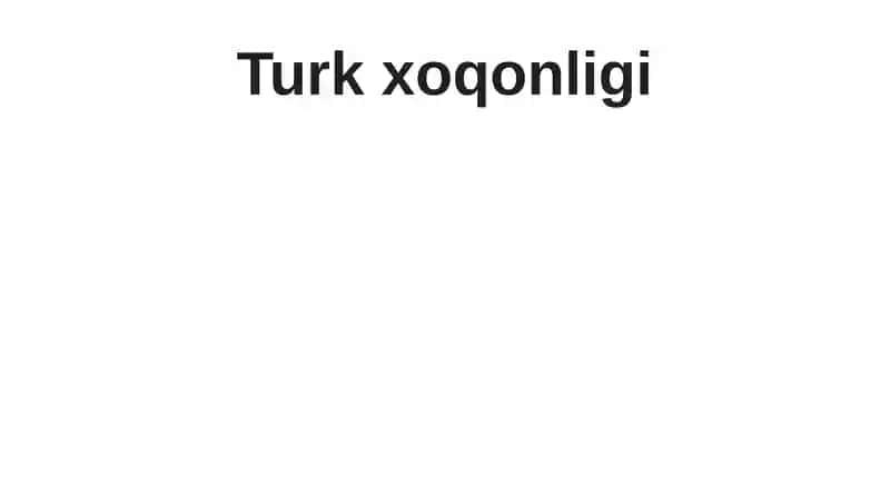 Turk xoqonligi
