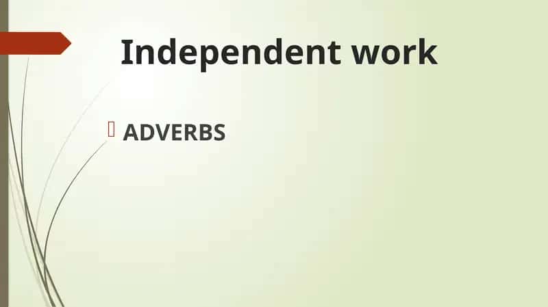 ADVERBS 1