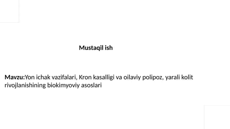 Yo'gonichakvazifalari 1