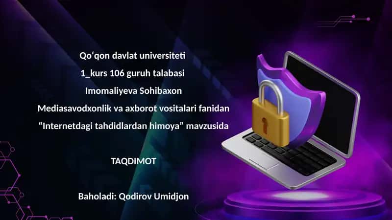 Internetdagi tahdidlardan himoya 1
