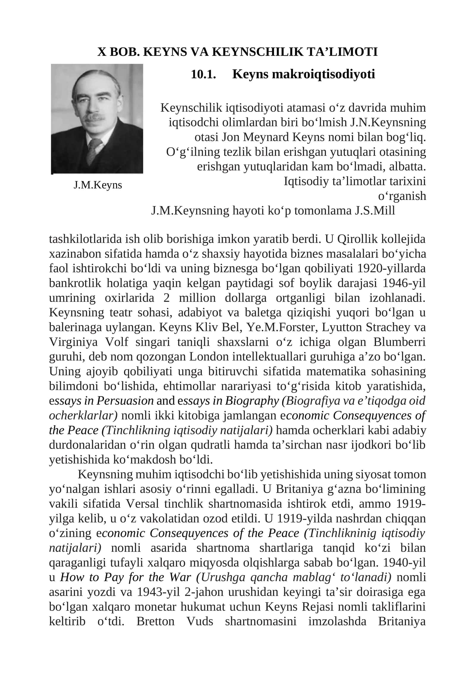 Keyns makroiqtisodiyoti 1