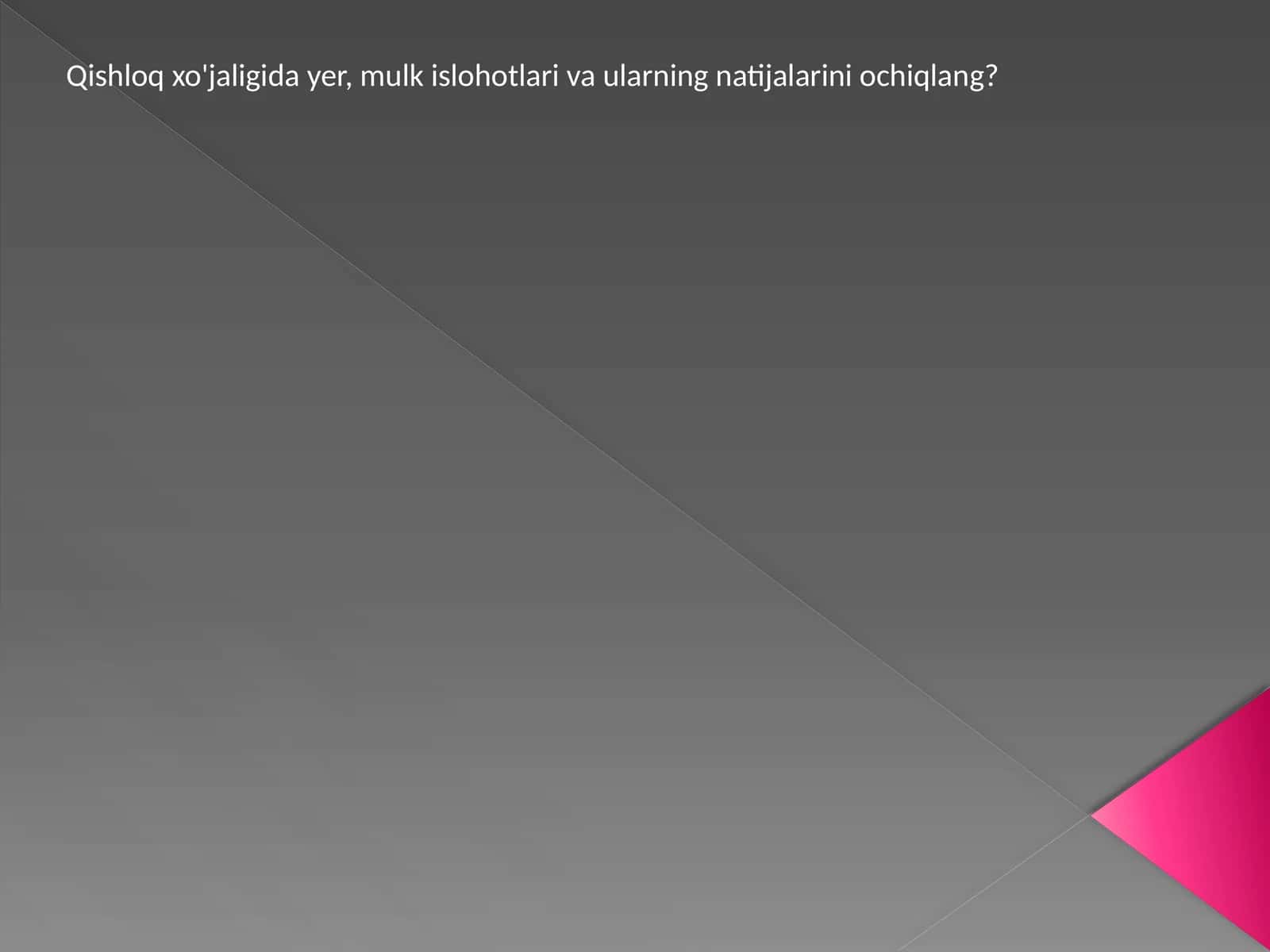 Bozor iqtisodiyoti sharoitida qishloq xo‘jaligida davlat rahbarligi va amalga oshirilayotgan agrar-iqtisodiy islohotlar 1