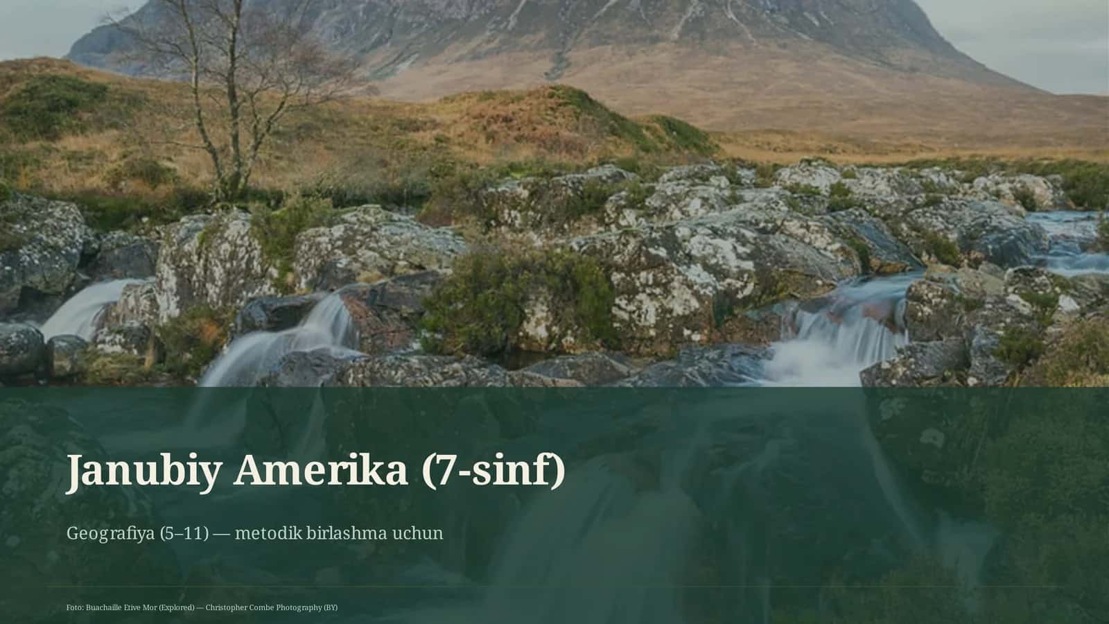 Janubiy Amerika (7-sinf) 1