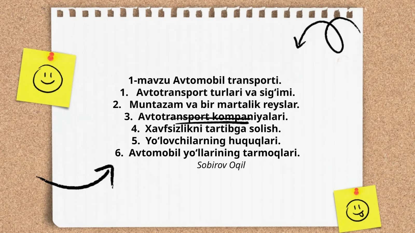 Avtomobil transporti 1