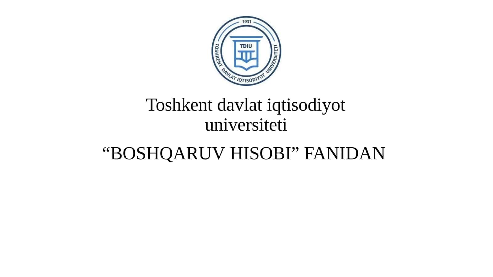Xo‘jalik yurituvchi sub’ekt byudjeti mohiyati va unishakllantirish 1