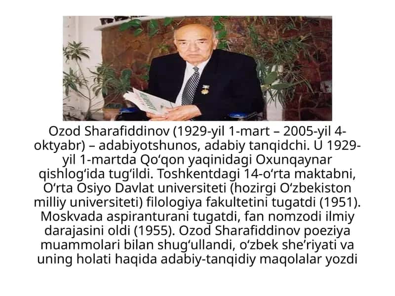 Ozod Sharafiddinov 1