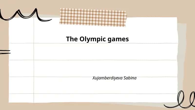 Ancient Olympic Games 1