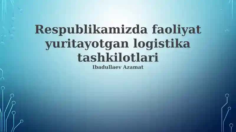 Kirish 1