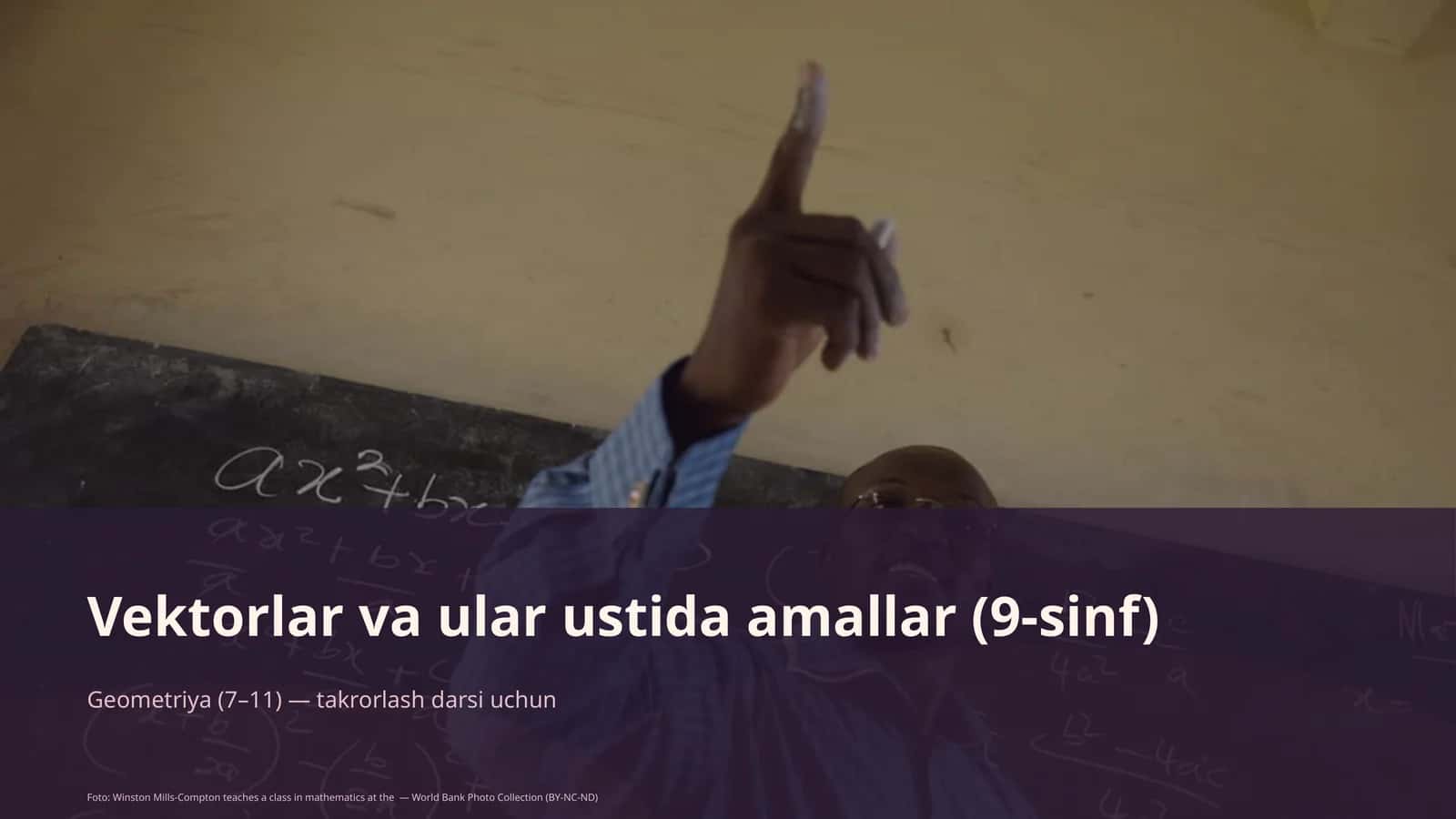 Vektorlar va ular ustida amallar (9-sinf) 1