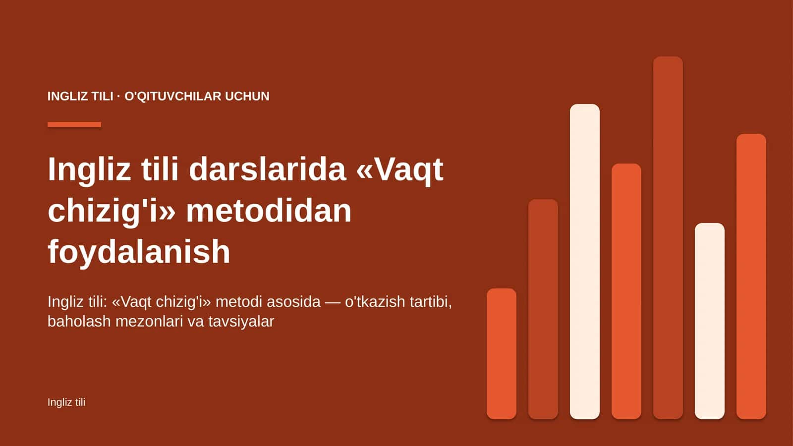 ingliz tili darslarida vaqt chizig'i metodidan foydalanish 9913 1