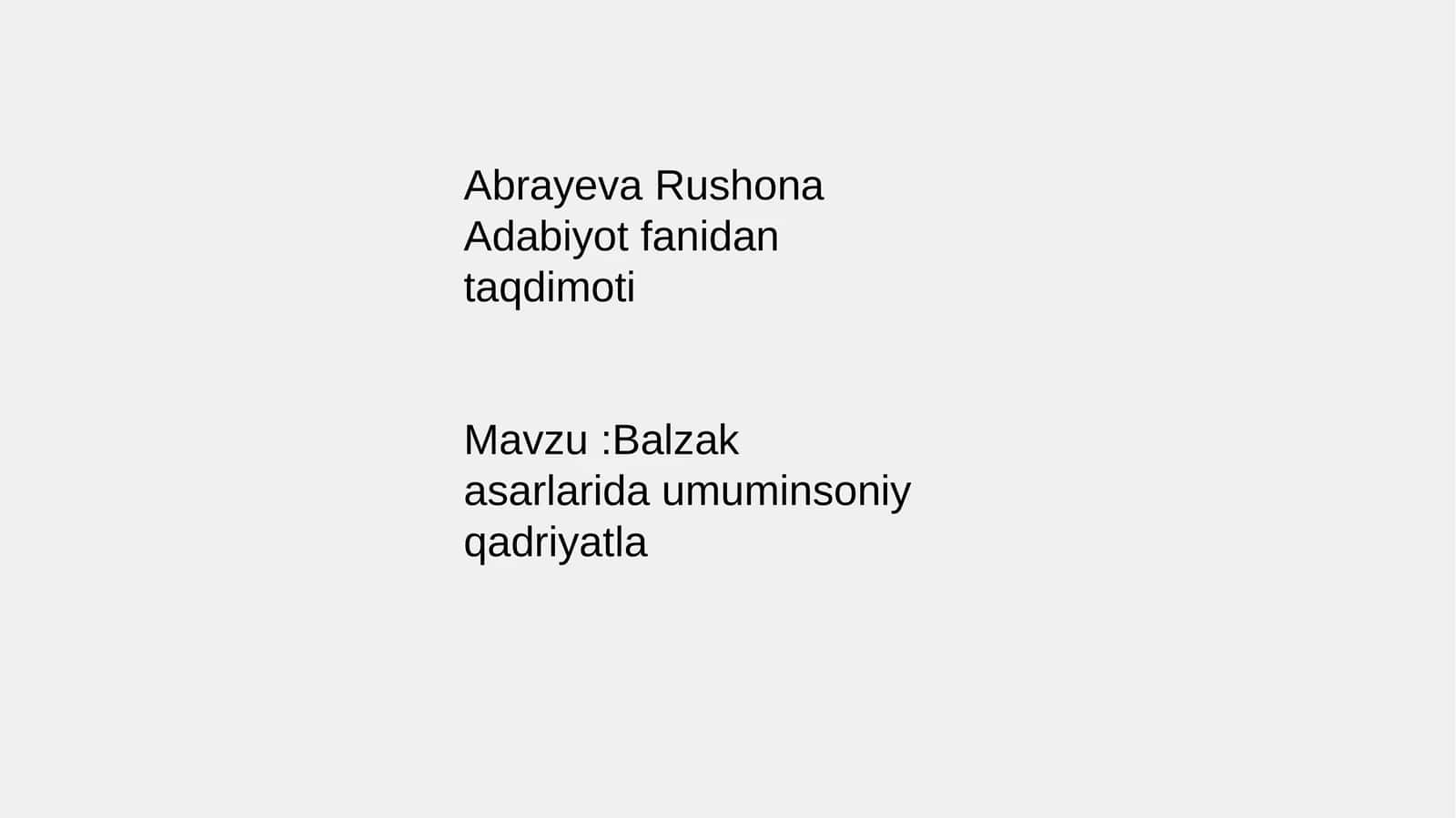 Balzak asarlarida umumin soniy qadriyatla 1
