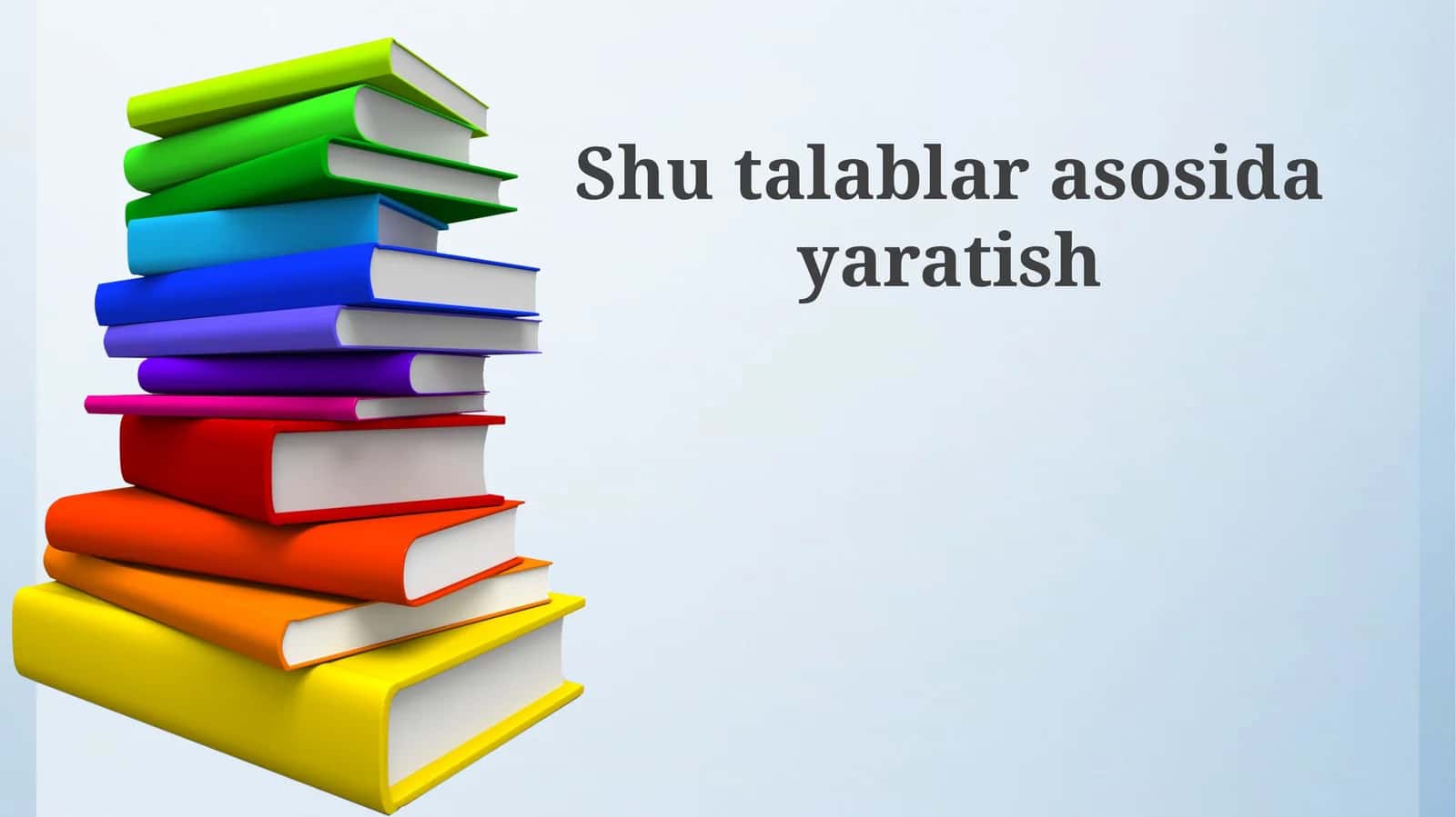Talablar tahlili va loyihalashtirish 1