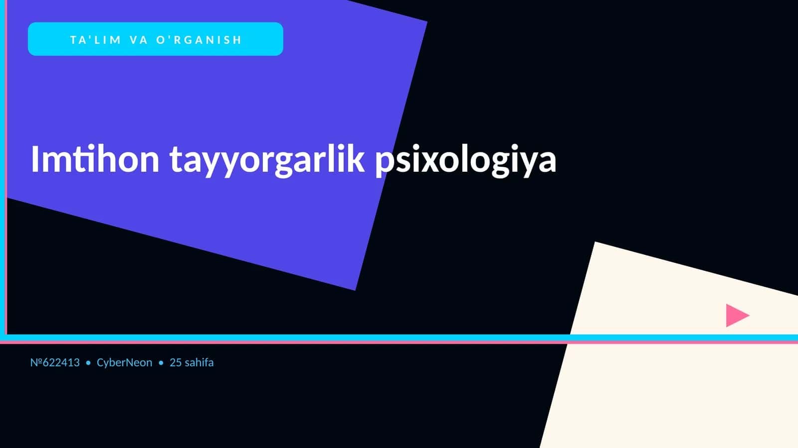 Imtihon tayyorgarlik psixologiya 1