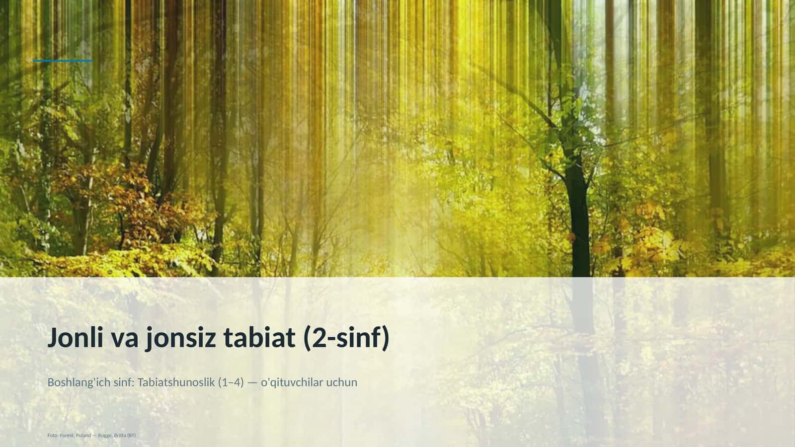 Jonli va jonsiz tabiat (2-sinf) 1