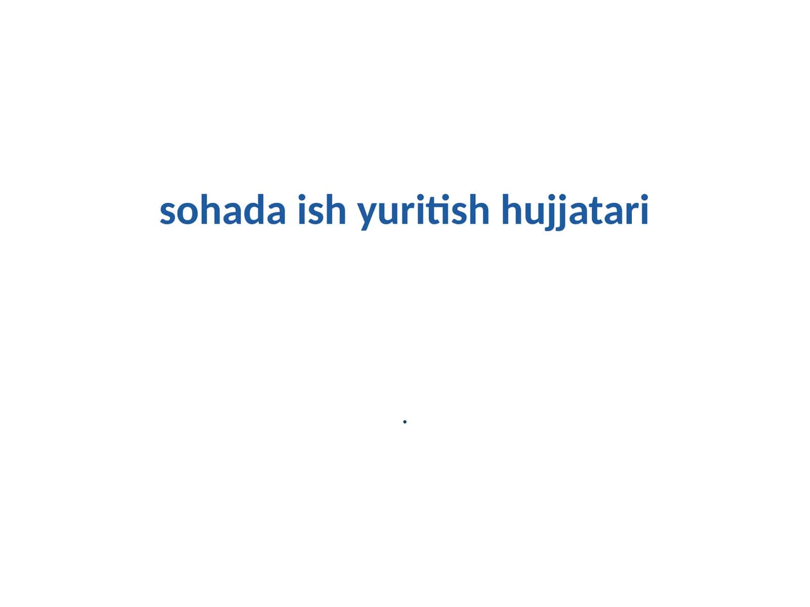 Sohada ish yuritish hujjatari 1