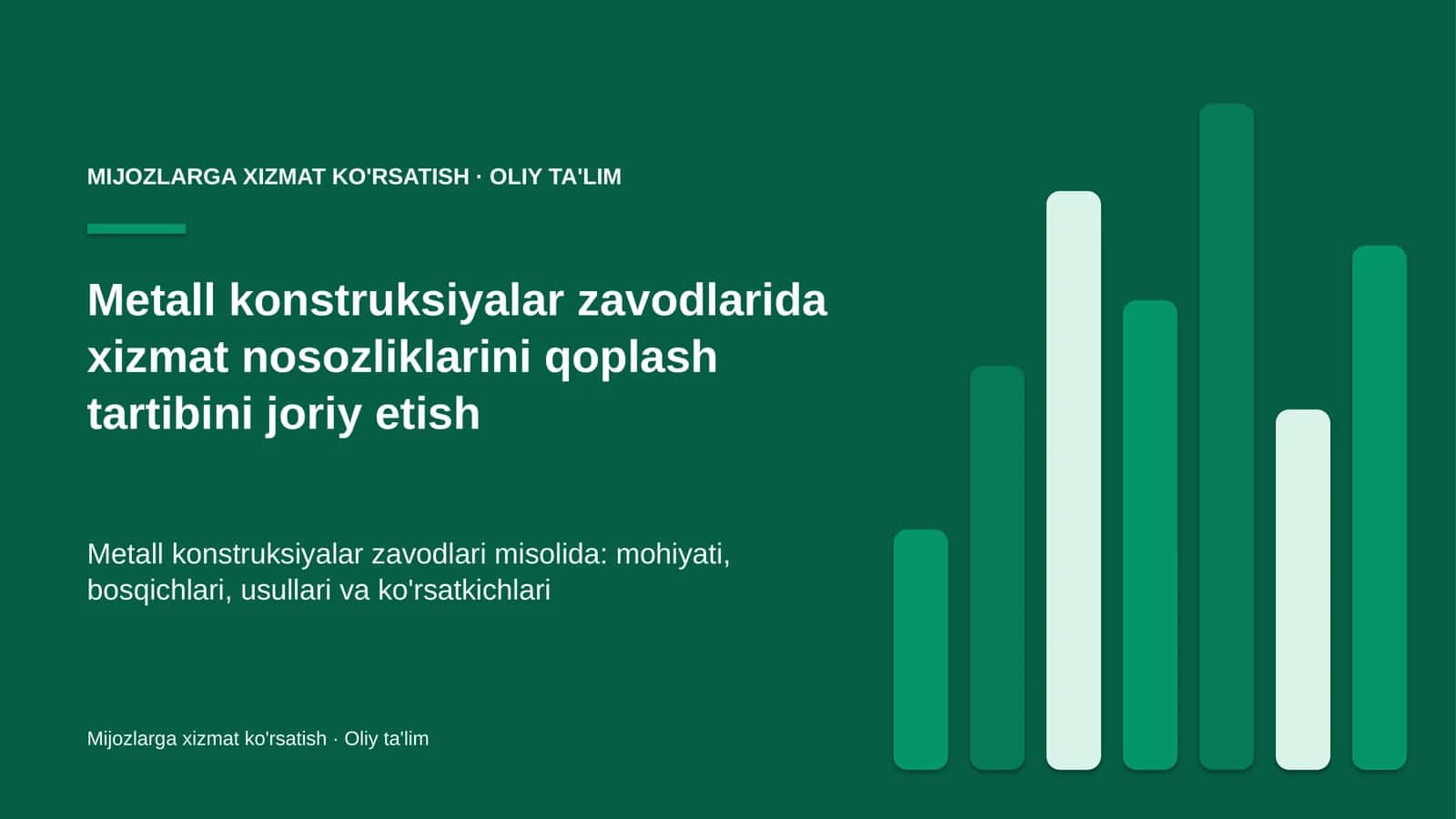 metall konstruksiyalar zavodlarida xizmat nosozliklarini qoplash tartibini joriy etish 3803 1