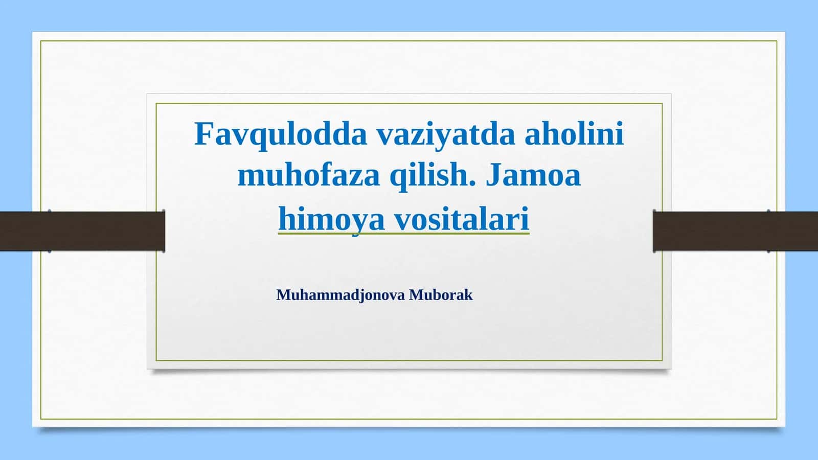 Muhammadjonova Muborak 1
