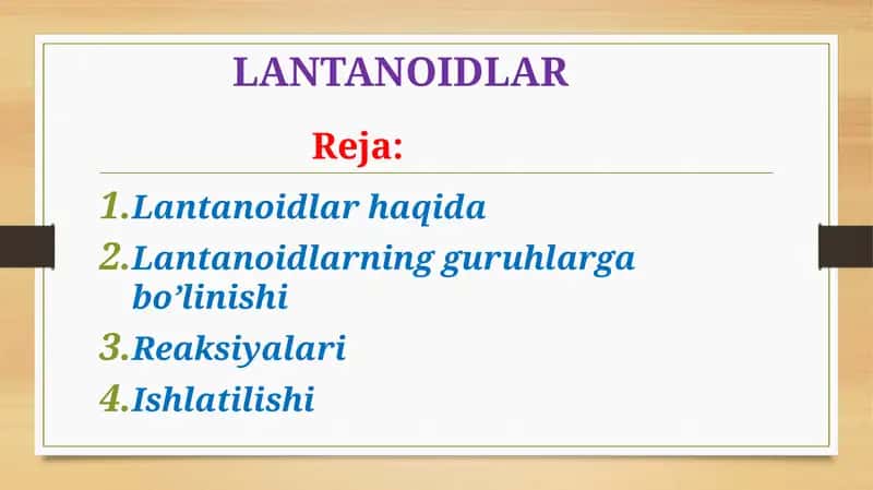 Lantanoidlar 1
