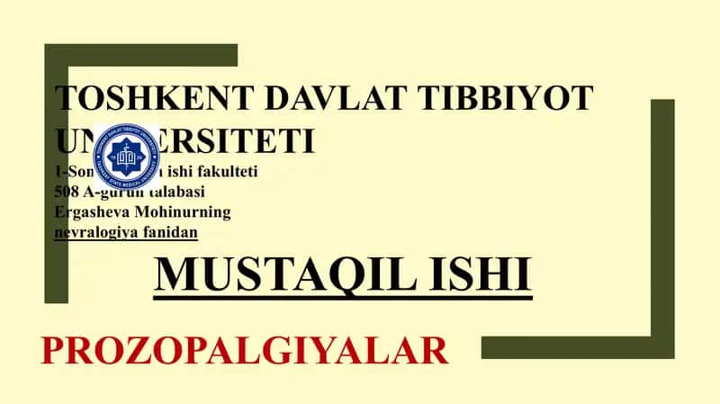 Atipik prozopalgiyalar 1