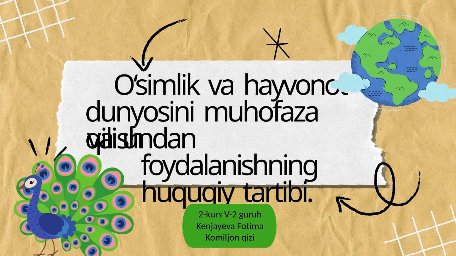 O‘simlik va hayvonot dunyosini muhofaza qilish va undan foydalanishning huquqiy tartibi 1