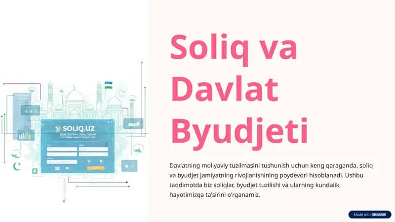 Soliq va Davlat Byudjeti 1