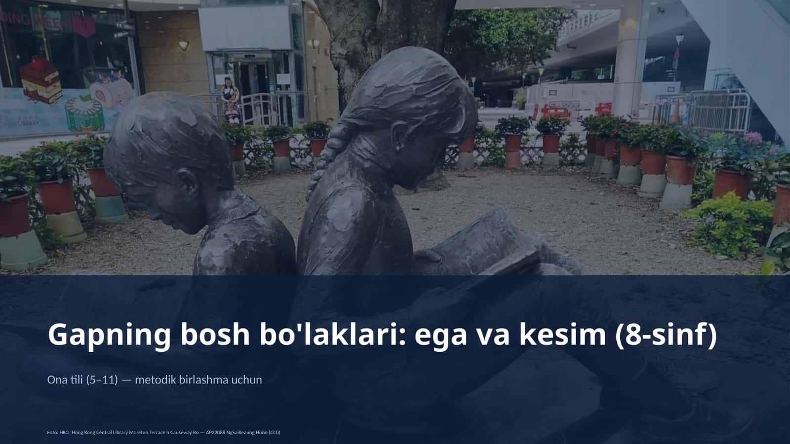 Gapning bosh bo'laklari: ega va kesim (8-sinf) 1