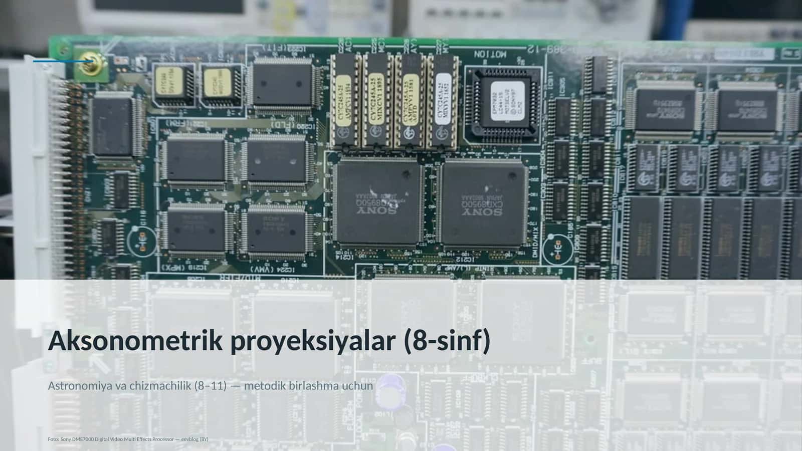 Aksonometrik proyeksiyalar (8-sinf) 1