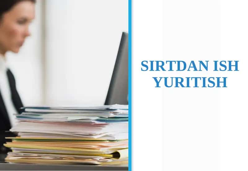 SIRTDAN ISH YURITISH 1