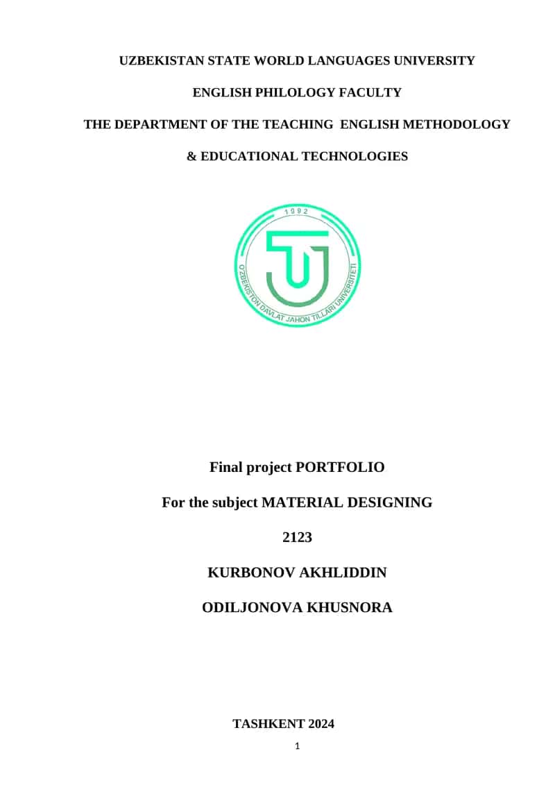 Final project PORTFOLIO 1
