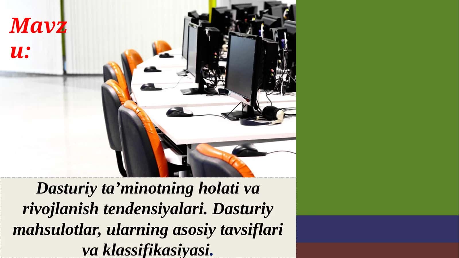Dasturiymahsulotlar,ularningasosiytavsiflarivaklassifikasiyasi 1