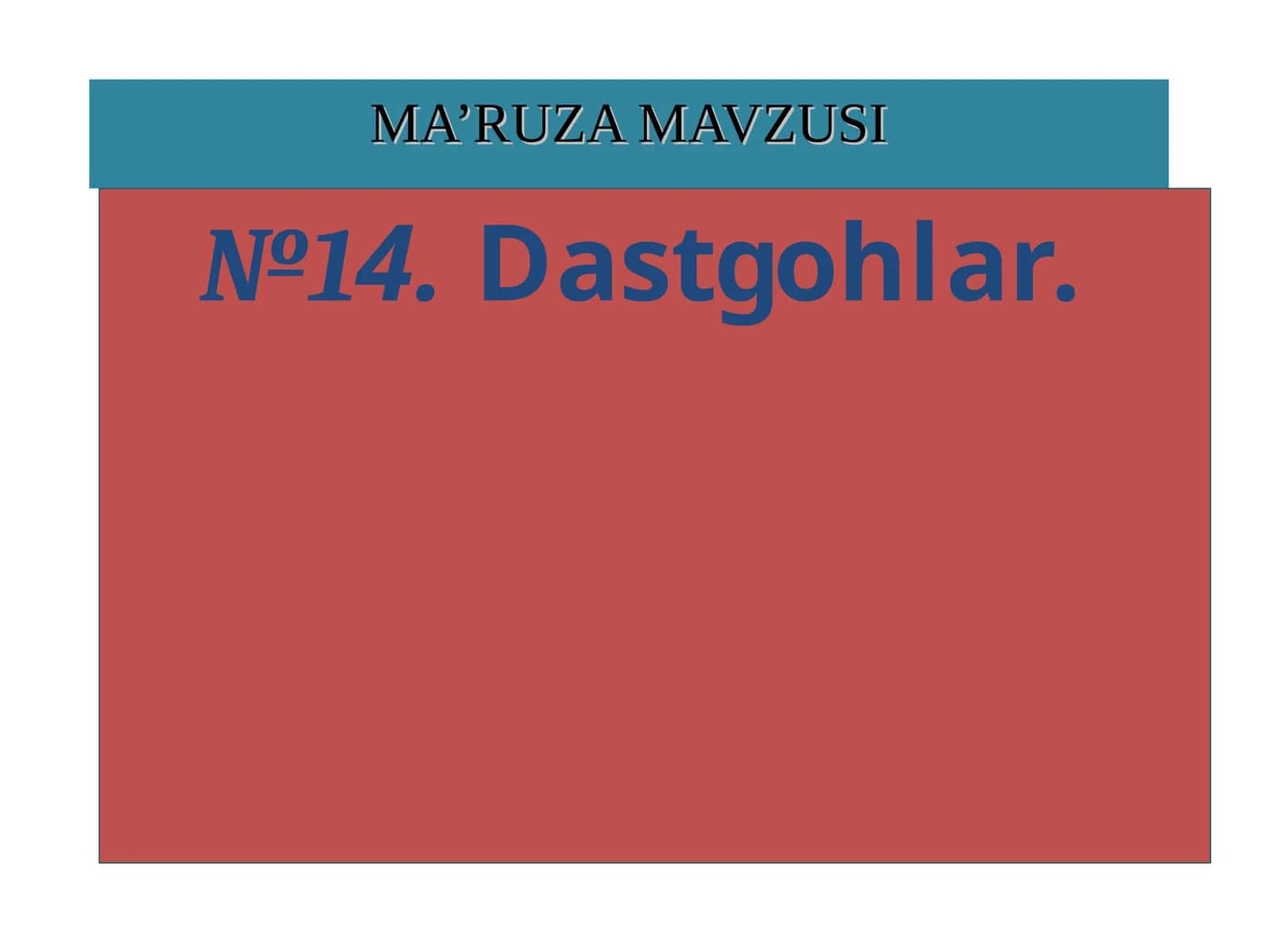 Dastgohlar 1