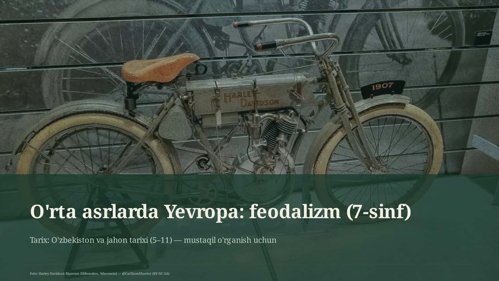 O'rta asrlarda Yevropa: feodalizm (7-sinf) 1
