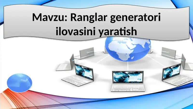 Ranglar generatori ilovasini yaratish 1
