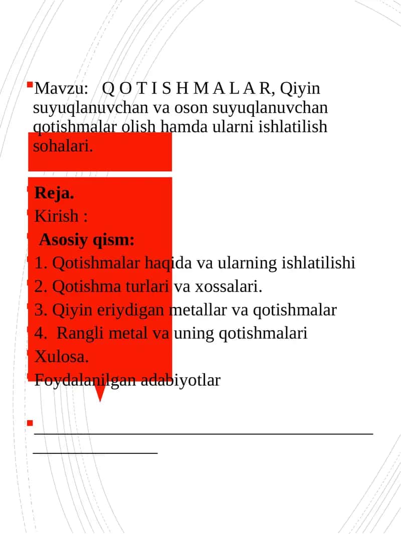 Qotishmalar 1