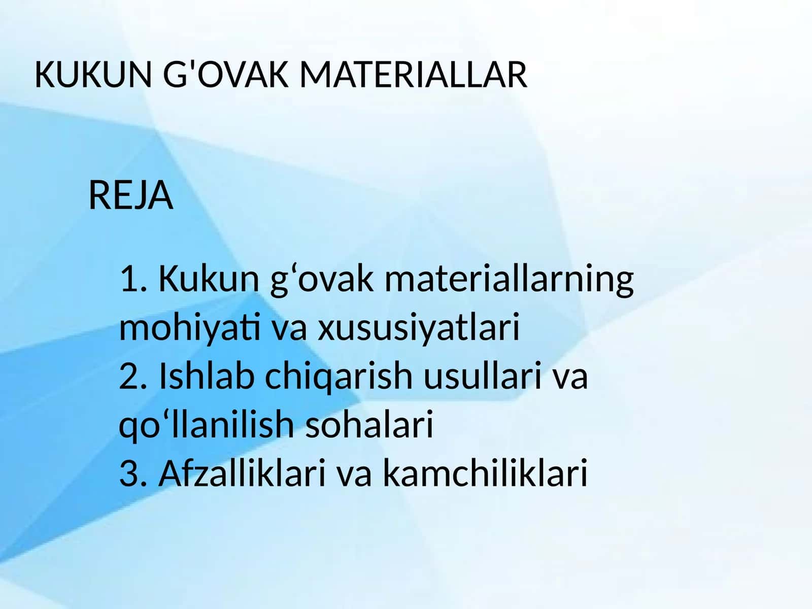 Kukung'ovakmateriallar 1