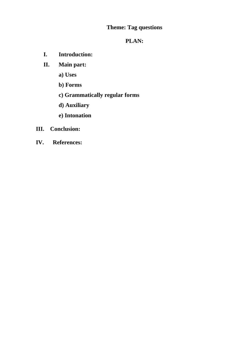 Tag questions 1