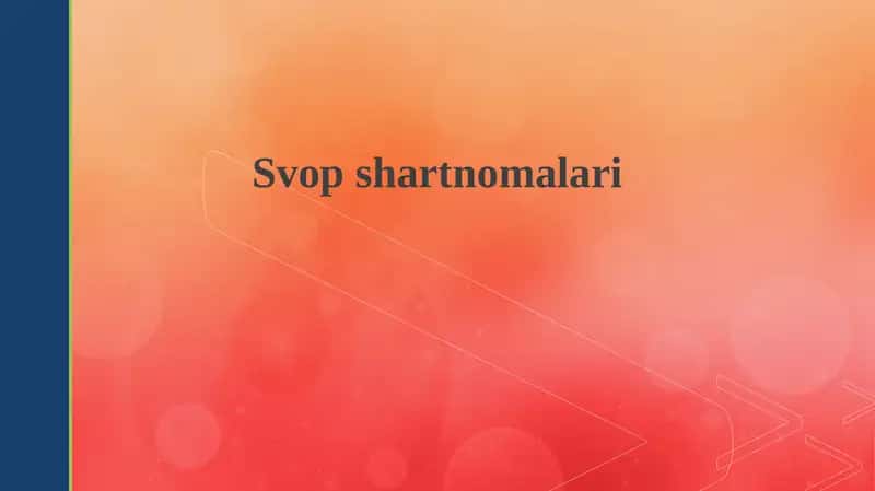 Swap shartnomalari 1
