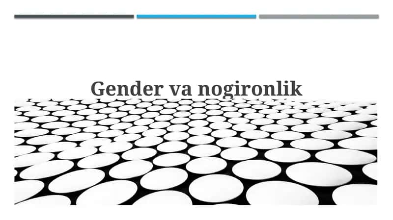 Gendervanogironlik 1