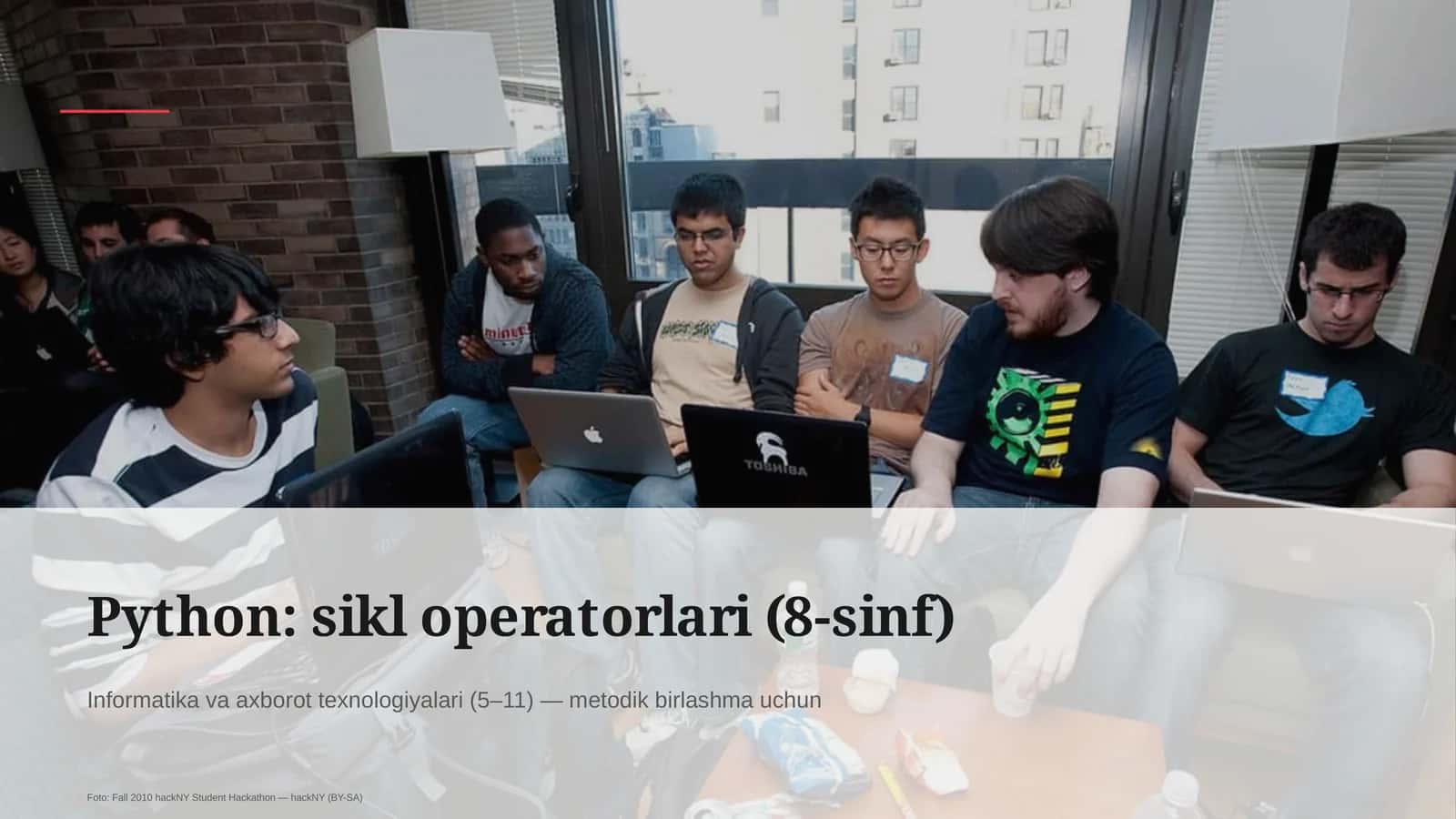 Python: sikl operatorlari (8-sinf) 1